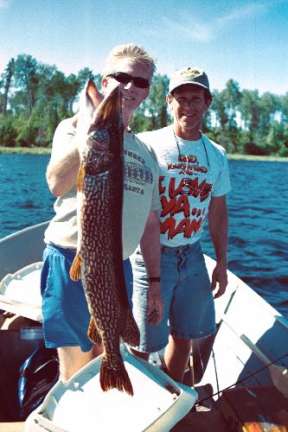 pike fishing on Norse Lake